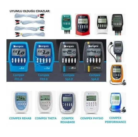 Compex Kablosu İğne Uçlu 4'lü Set